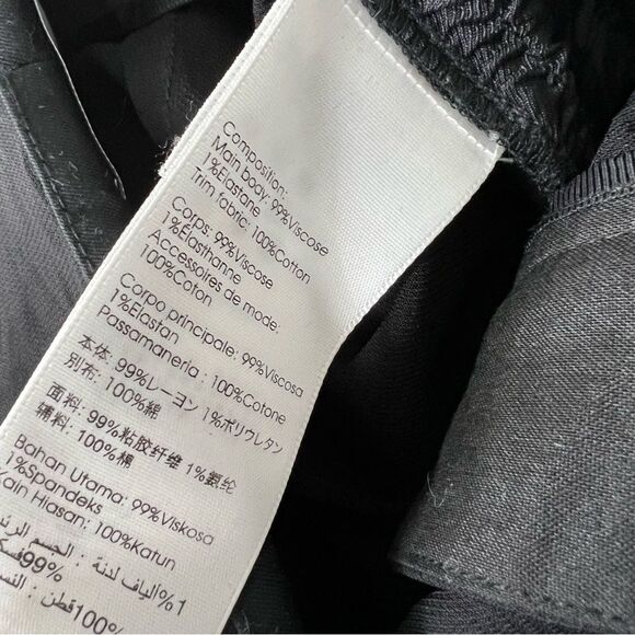 3.1 Phillip Lim Trousers Pants Women’s 8 Black Crepe Cropped Pleated Tapered. - Picture 5 of 9